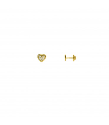 Niña y bebé Pendientes Bebé Corazón Brilli