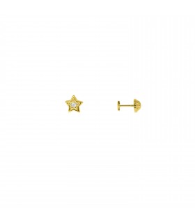 Niña y bebé Pendientes Bebé Estrella Brilli