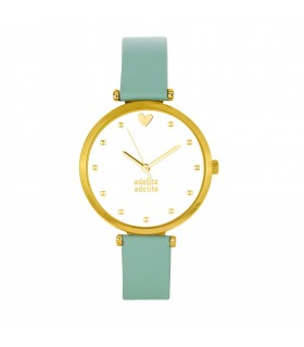 Relojes Reloj Tachas Piel Vegana Menta