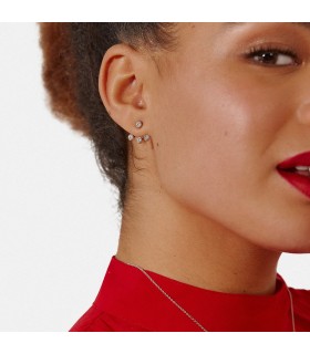 Pendientes  Pendientes Aplique Cristal Plata