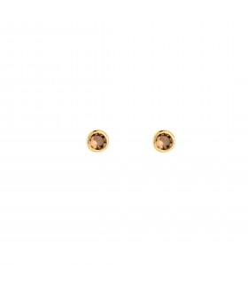 Pendientes  Pendientes Cristal Fumé 3mm