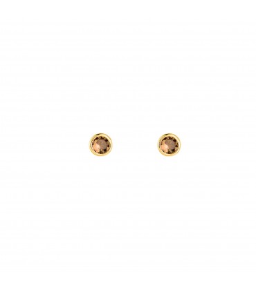 Pendientes  Pendientes Cristal Fumé 3mm