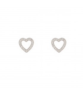 Pendientes  Pendientes Corazón Hueco Cristal