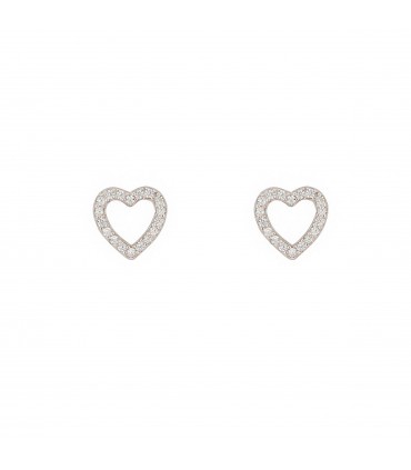 Pendientes  Pendientes Corazón Hueco Cristal