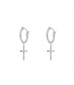 Pendientes Aro y Cruz