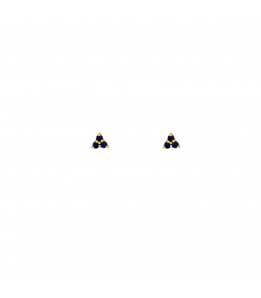 Pendientes  Pendientes Triple Zafiro