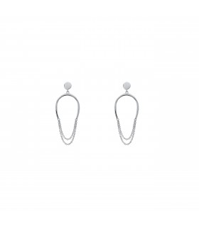 Pendientes  Pendientes Óvalo Cadena