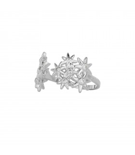 Anillos Anillo Flores Plata
