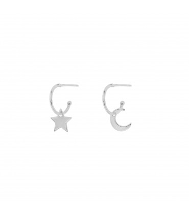 Pendientes  Pendientes Aro Luna y Estrella