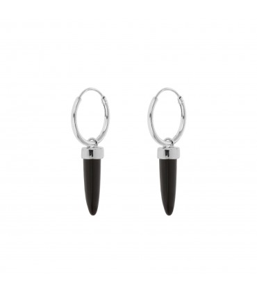 Pendientes  Aritos con Aplique Amuleto Onix