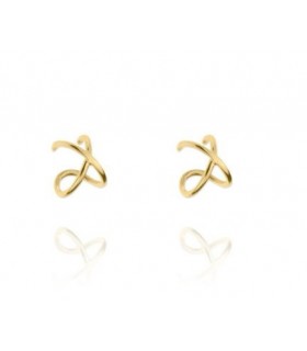 Inicio Pendiente Ear Cuff Cruzado Oro